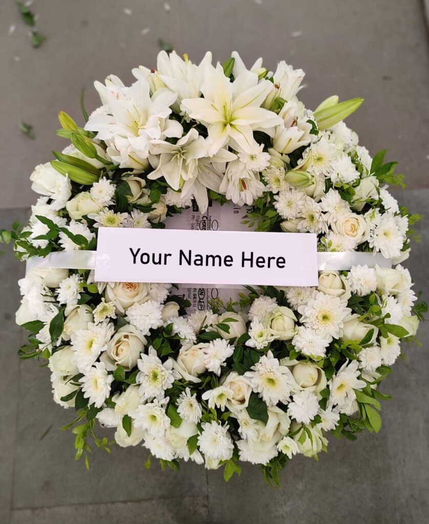 White Wreath - arrangement